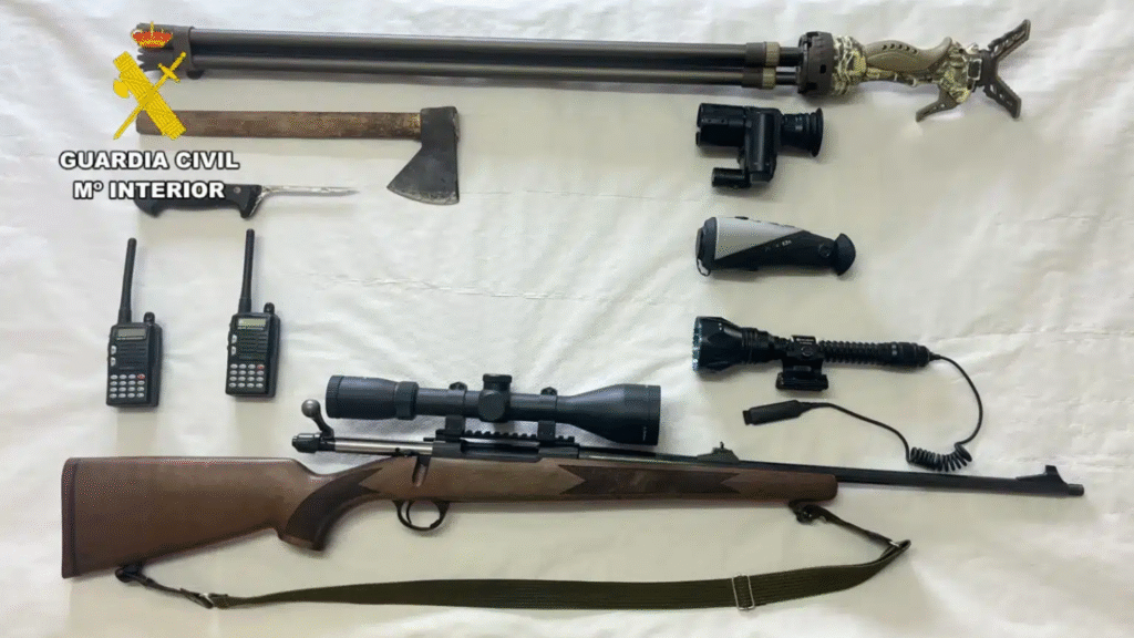 Material incautado / Guardia Civil